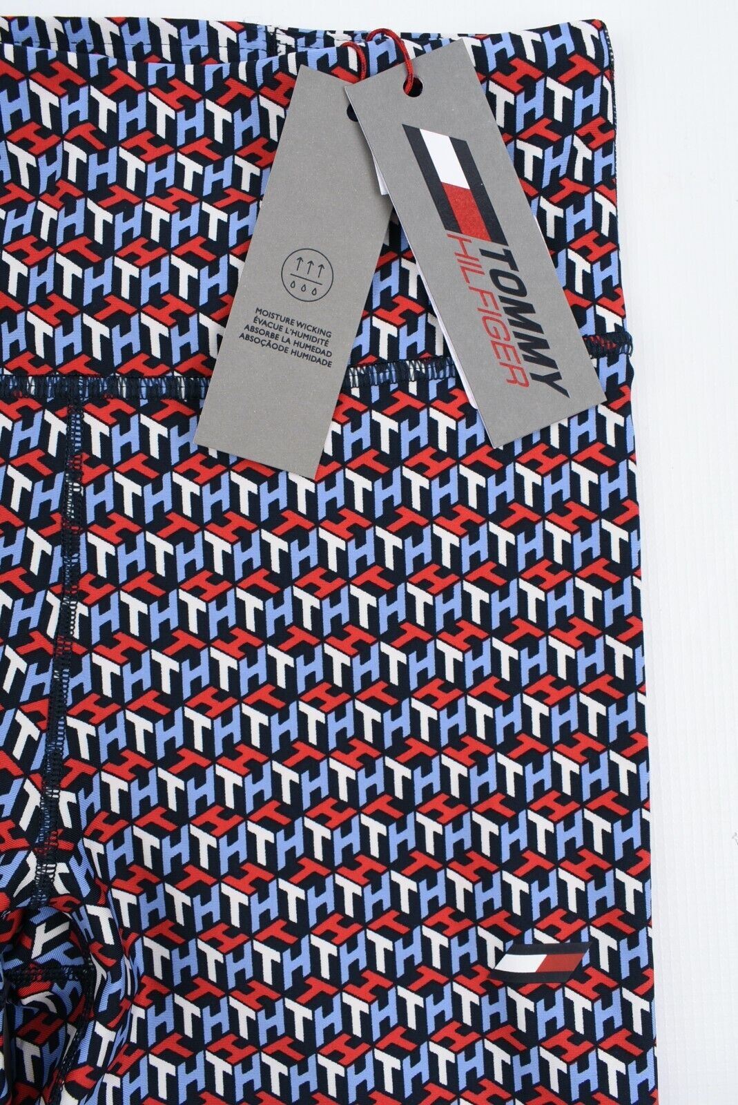TOMMY HILFIGER Activewear Women's Cube Logo Leggings, Multicoloured, size M