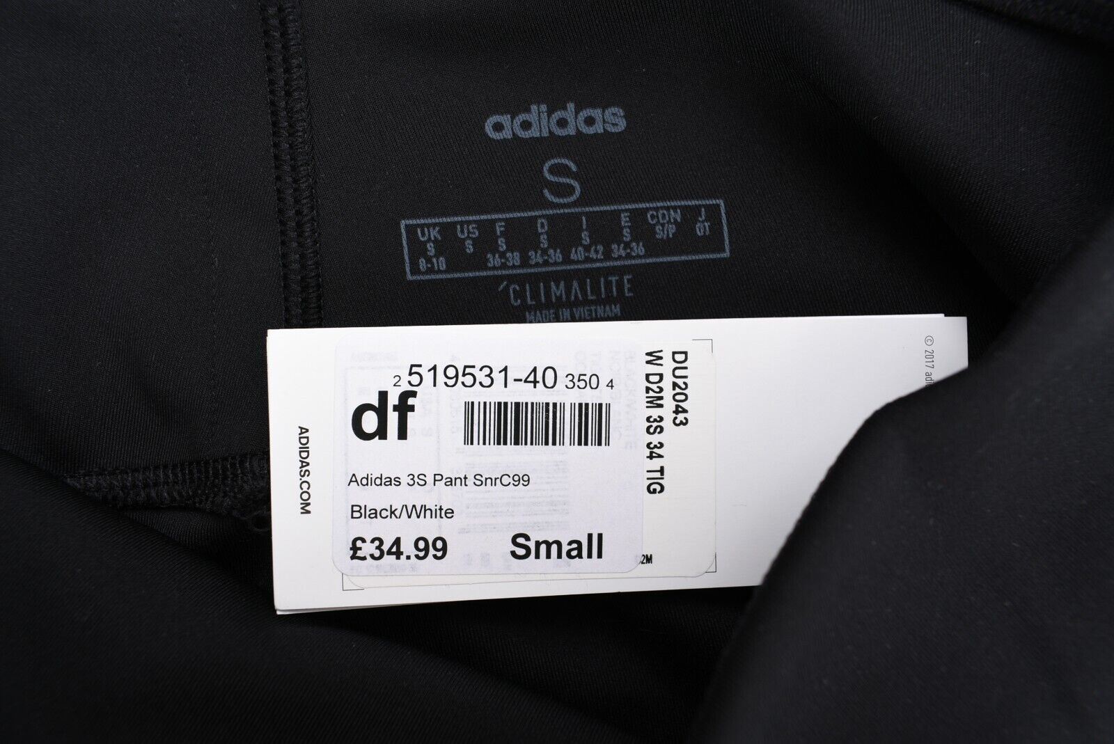 ADIDAS Women's D2M Designed To Move 3 Stripes Capri Leggings, Black, size S