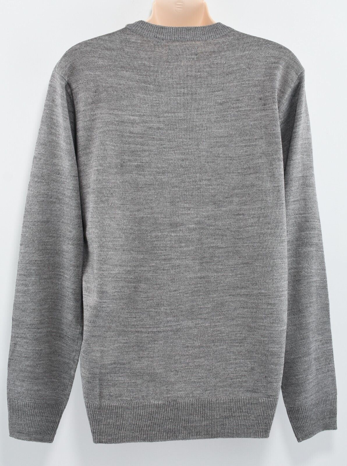 PIERRE CARDIN Men's Lightweight Knit Jumper, Grey Marl, size SMALL