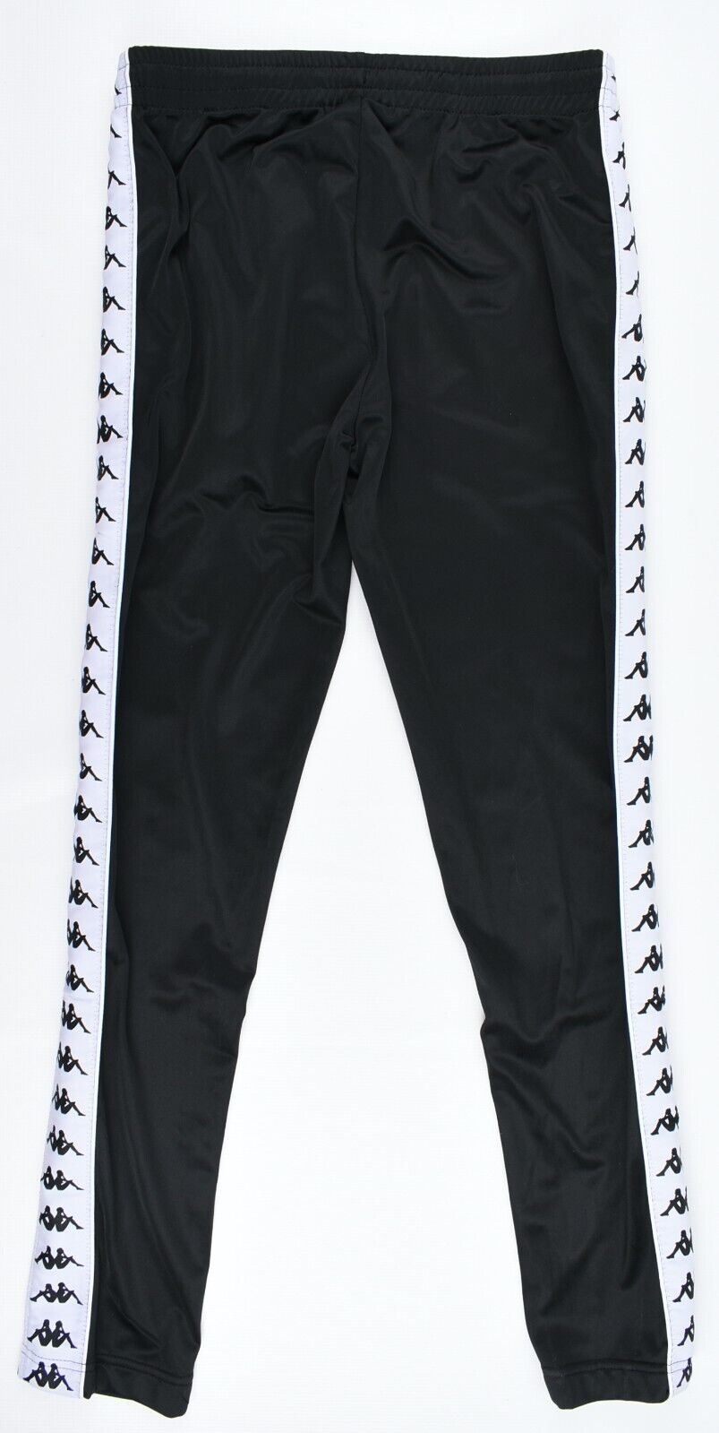 KAPPA Men's SLIM FIT Joggers, Side Logo Tape, Black, size S