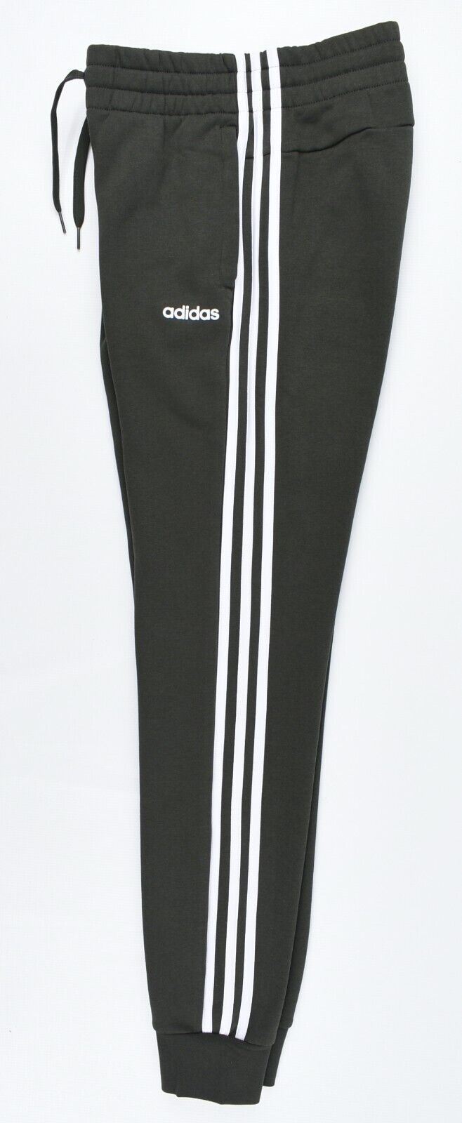 ADIDAS Women's 3 Stripes Cuffed Joggers, Legend Earth (Green), size S  UK 8-10