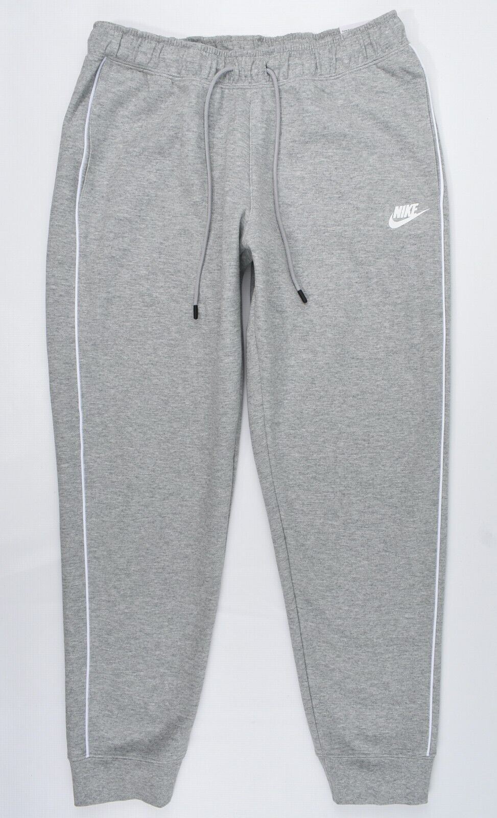 NIKE Women's Standard Fit Mid Rise Cuffed Joggers, Grey Heather, size M  (UK 12)