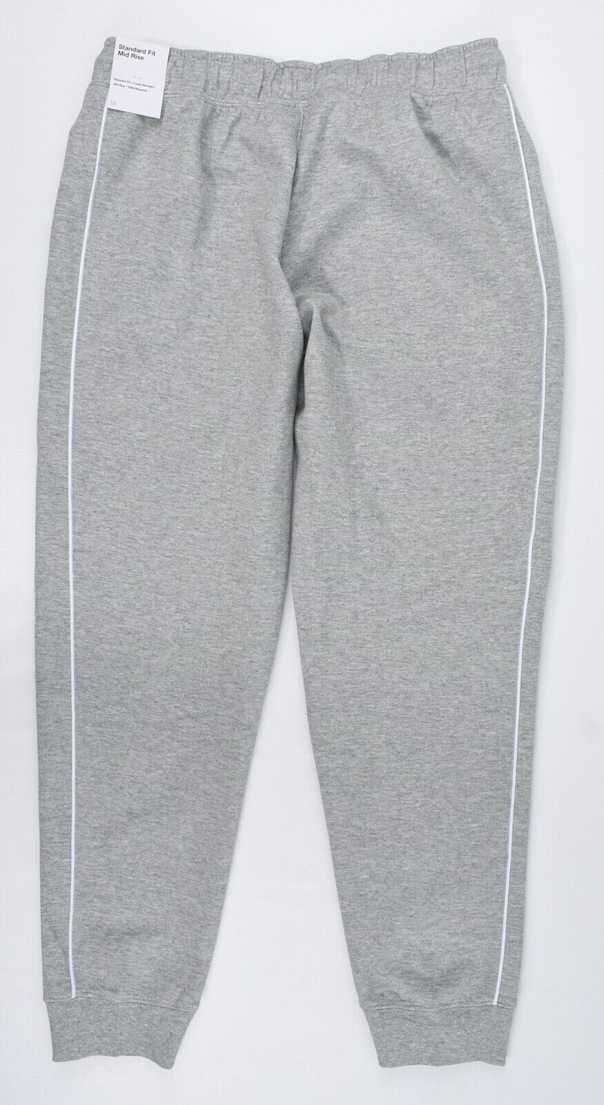 NIKE Women's Standard Fit Mid Rise Cuffed Joggers, Grey Heather, size M  (UK 12)