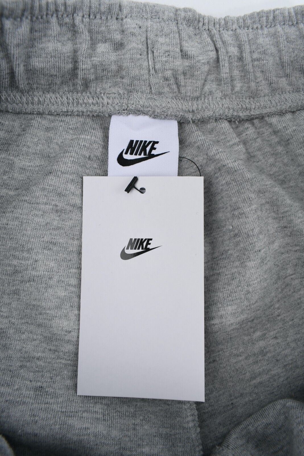 NIKE Women's Standard Fit Mid Rise Cuffed Joggers, Grey Heather, size M  (UK 12)