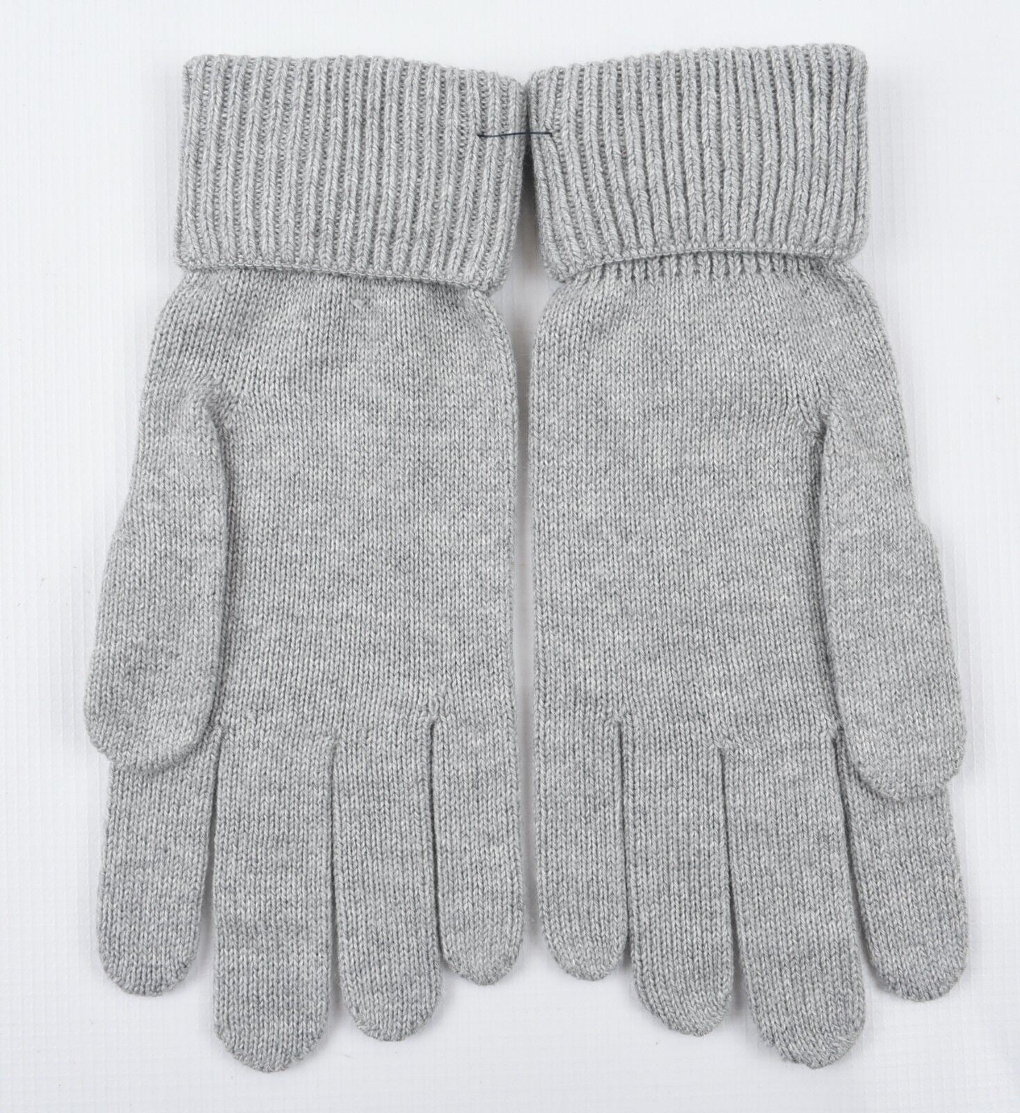 TOMMY HILFIGER Women's COTTON/CASHMERE Knitted Gloves, Grey Heather, One Size