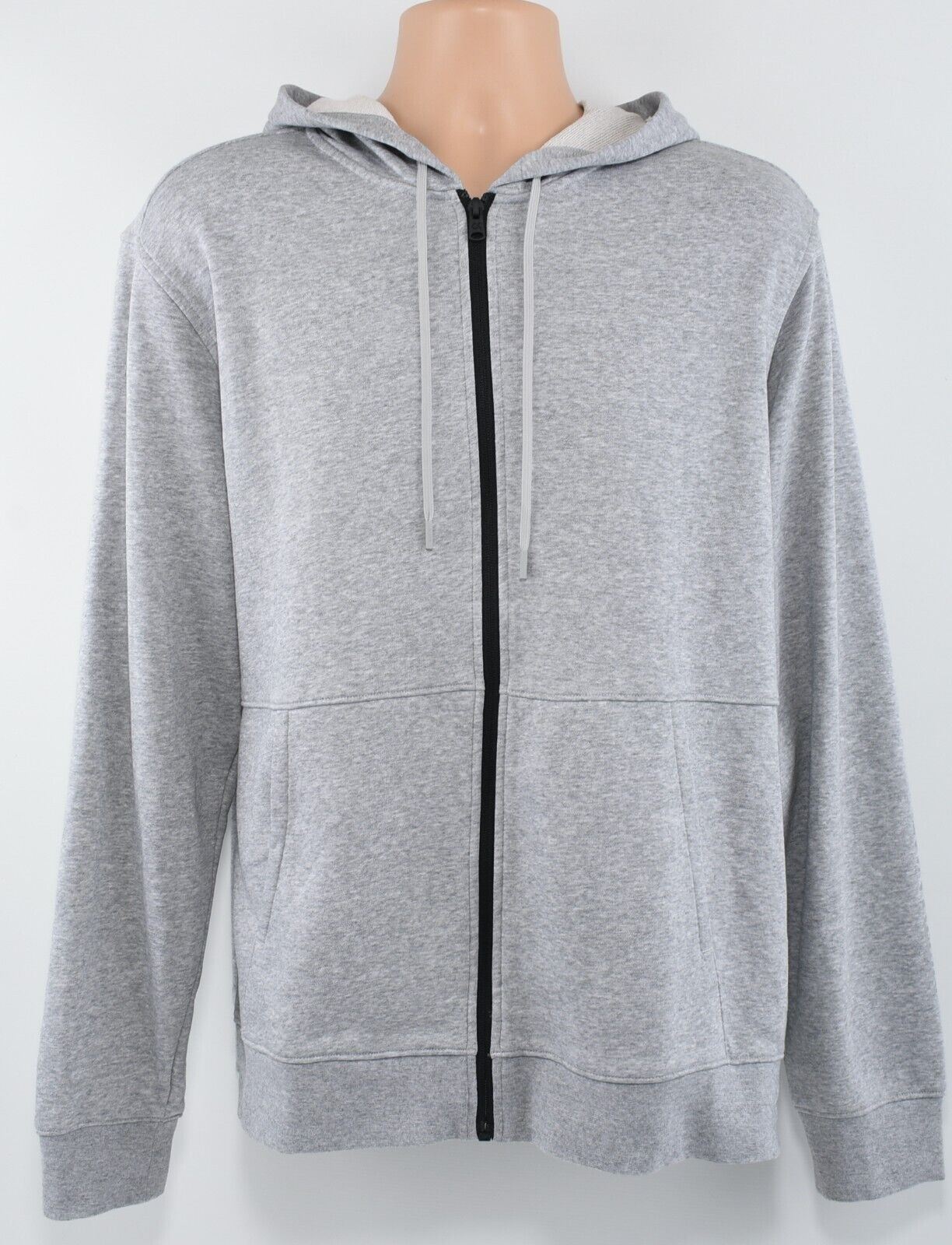 CALVIN KLEIN Performance Men's Full Zip Jacket, Hoodie Sweatshirt, Grey, size XL