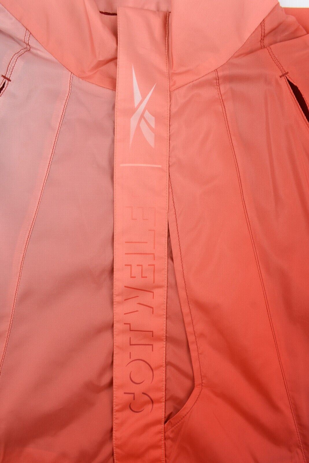 COTTWEILER x REEBOK Men's 1/2 Zip Lightweight Anorak Jacket, Red, size SMALL