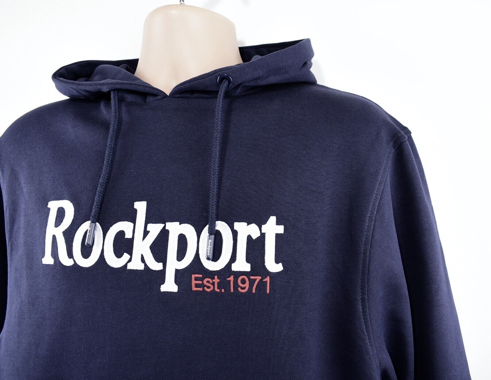ROCKPORT Men's MOTION Hooded Sweatshirt, Hoodie, Navy Blue, size S