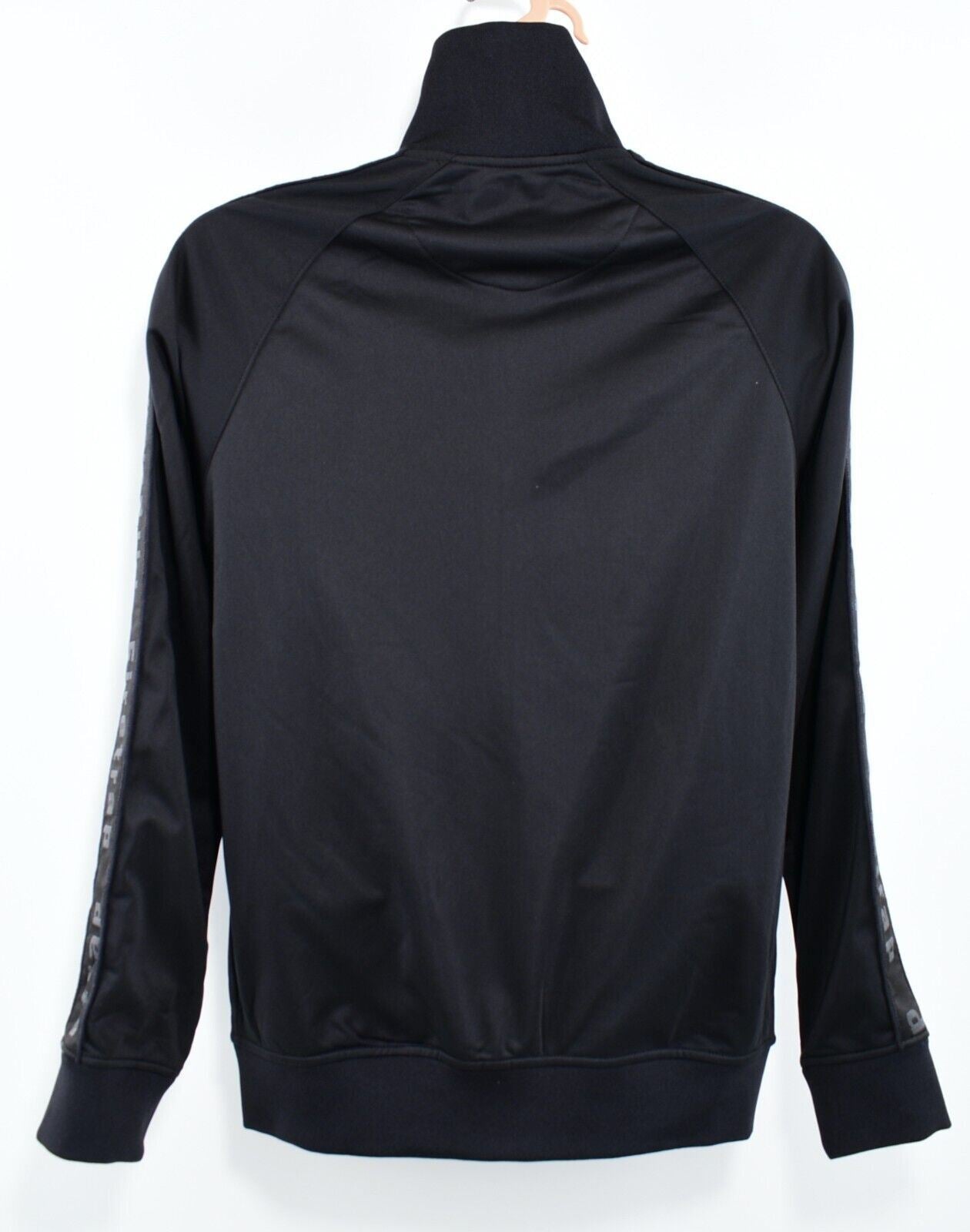 FIRETRAP Men's Full Zip Track Jacket, Track Suit Top, Black, size MEDIUM