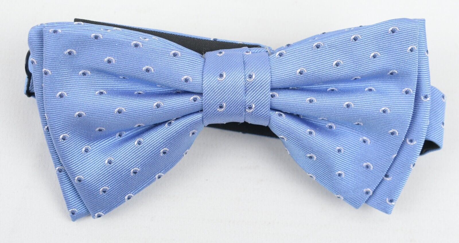 HUGO BOSS Men's Silk Bow Tie, 100% Silk, Blue, Gift Boxed