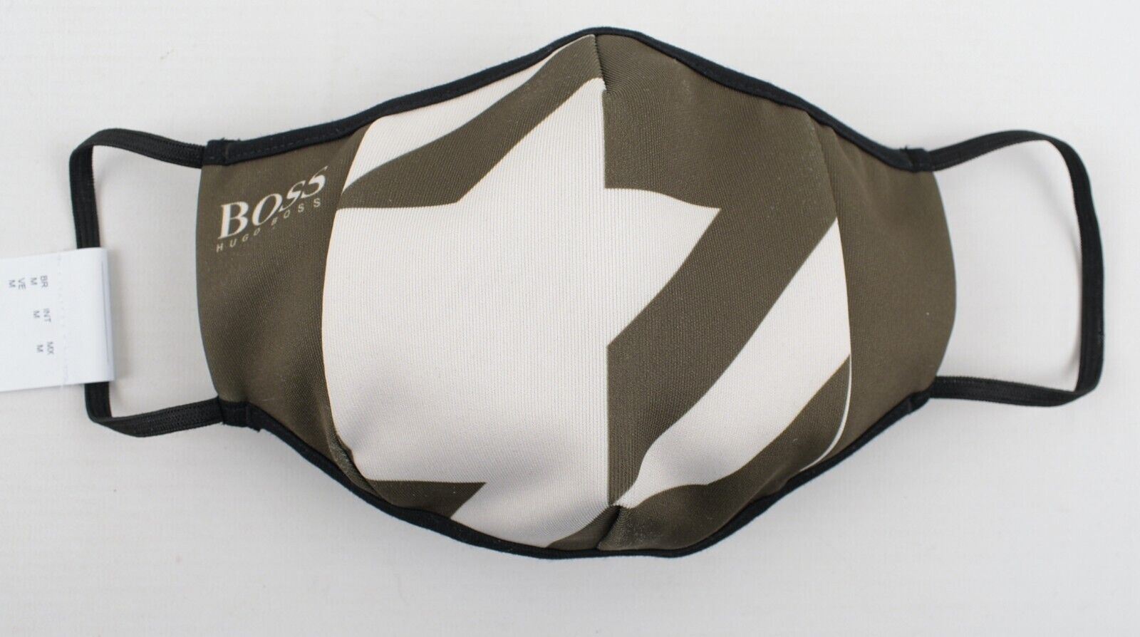 HUGO BOSS Reusable Fabric Face Mask, Olive Green, Unisex - size M