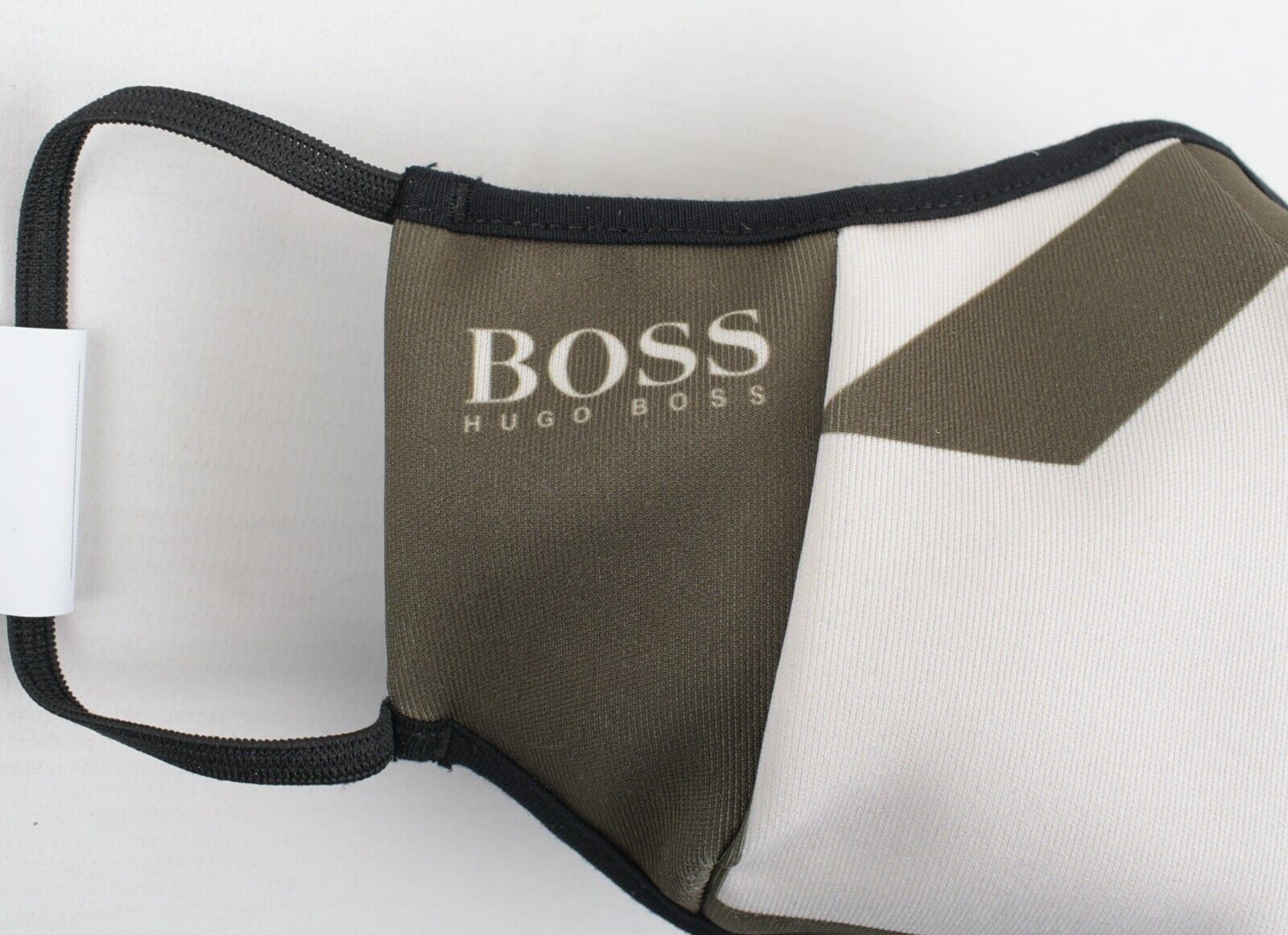 HUGO BOSS Reusable Fabric Face Mask, Olive Green, Unisex - size M