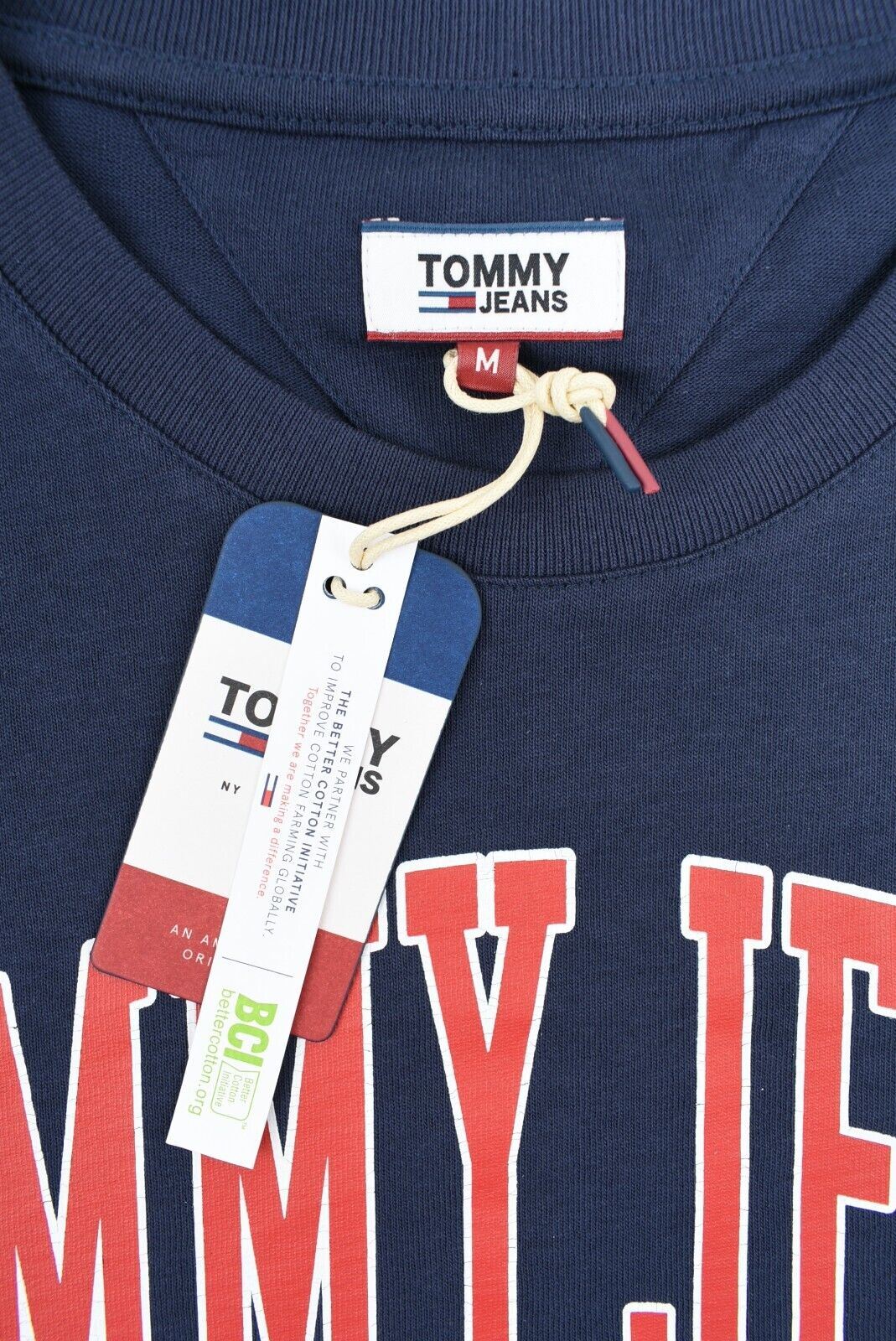 TOMMY HILFIGER Women's Collegiate Logo T-shirt, Twilight Blue, size M (UK 12)