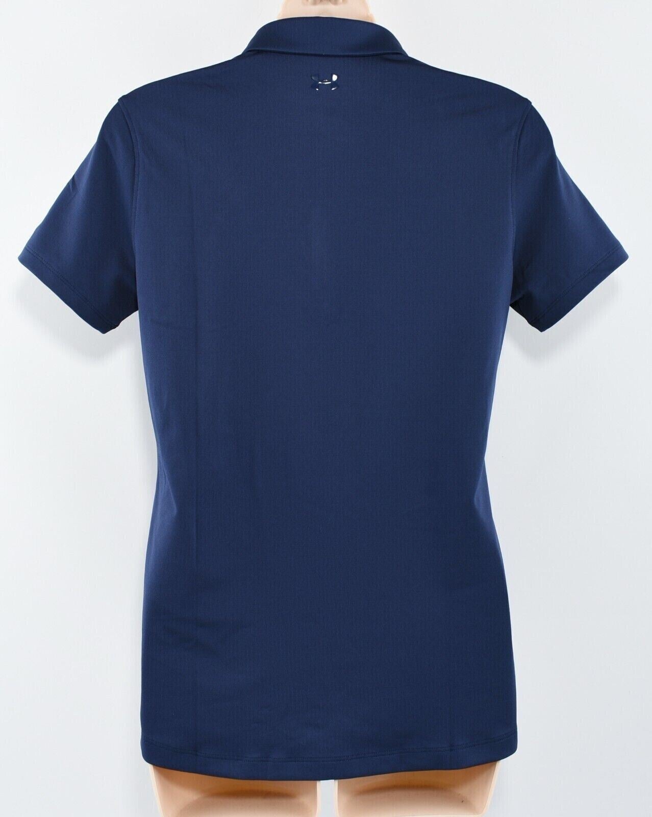 UNDER ARMOUR Women's ZING Polo Shirt, Fitted Style, Navy Blue, size S /UK 10