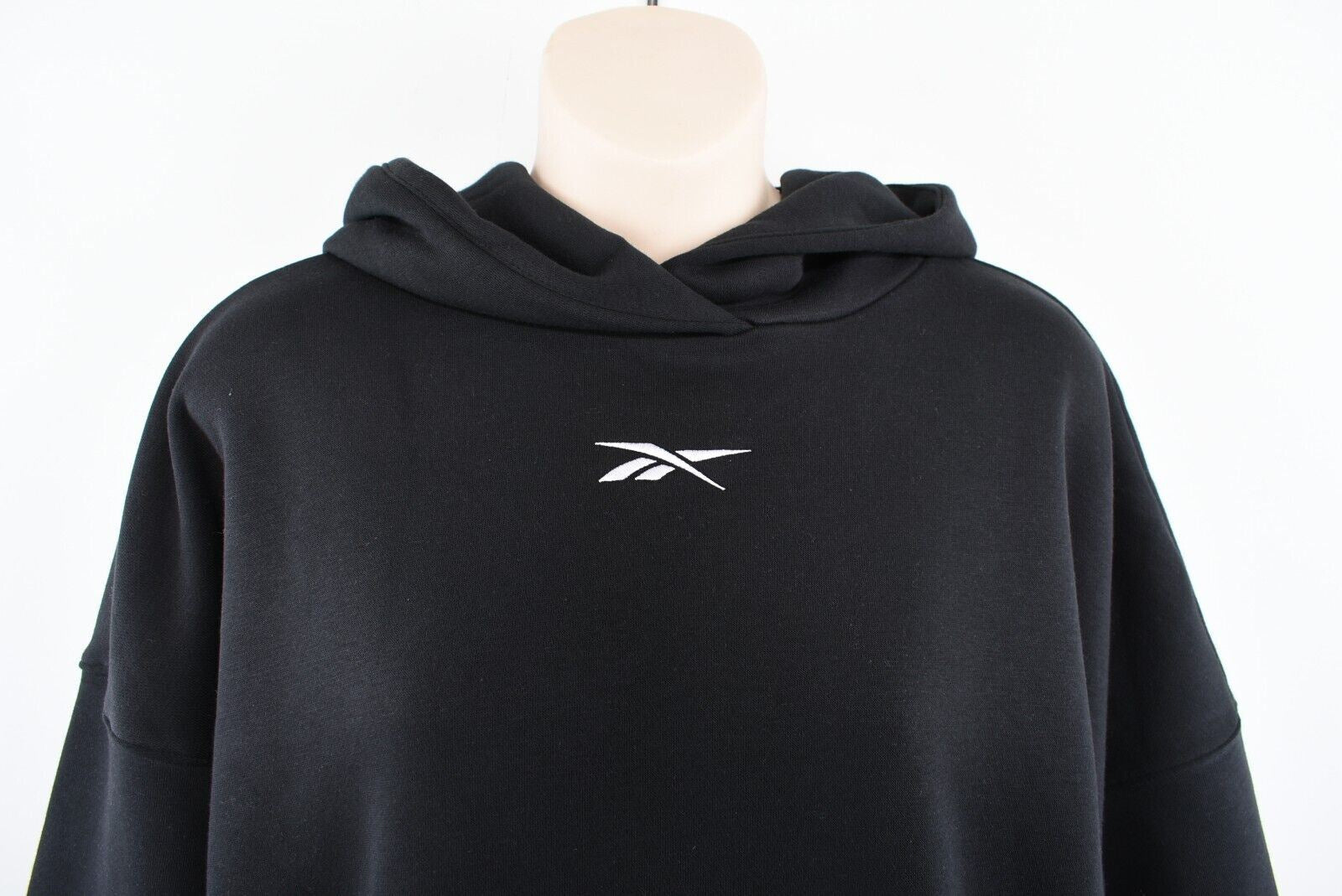 REEBOK Women's STUDIO RECYCLED Oversized Hoodie Sweatshirt, Black, XS /UK 4-6