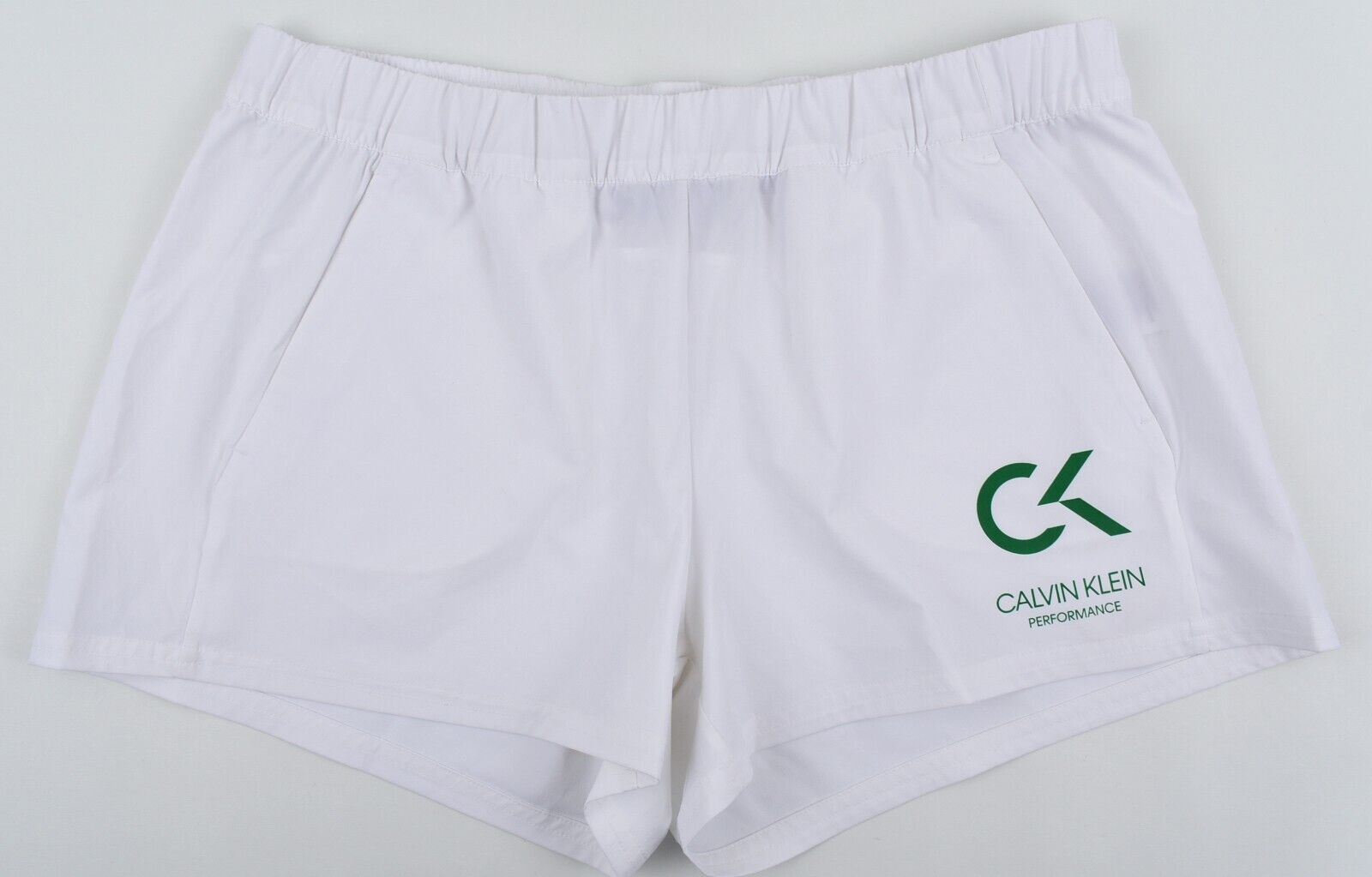 CALVIN KLEIN Performance: Women's Woven Shorts, White, size L /UK 14