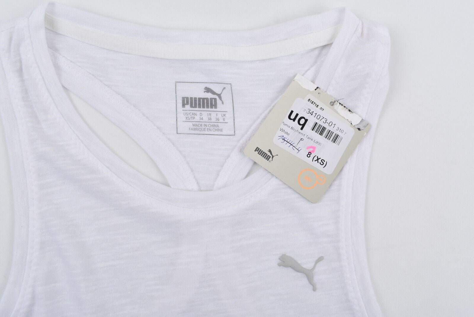 PUMA Activewear Women's DryCell Relaxed Tank Top, White, size XS (UK 8)