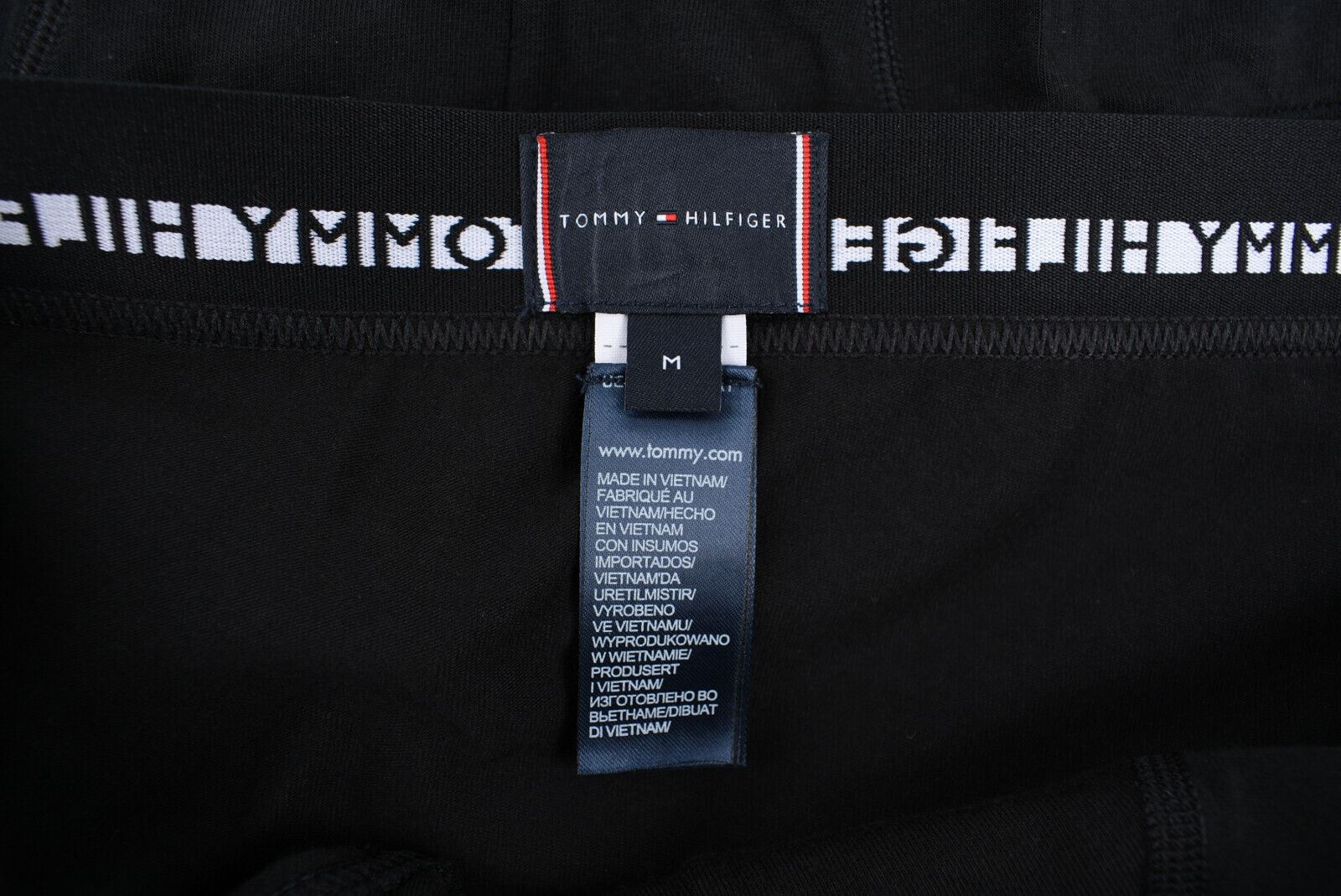 TOMMY HILFIGER Underwear: Men's 3-Pack Cotton Stretch Briefs, Black, size MEDIUM