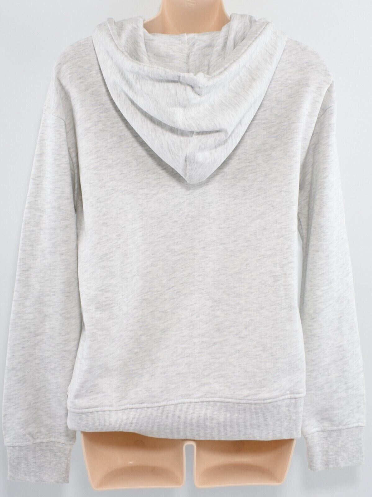O'NEILL Women's CUBE Hoodie, Hooded Sweatshirt, White/Grey Melange, size L /14