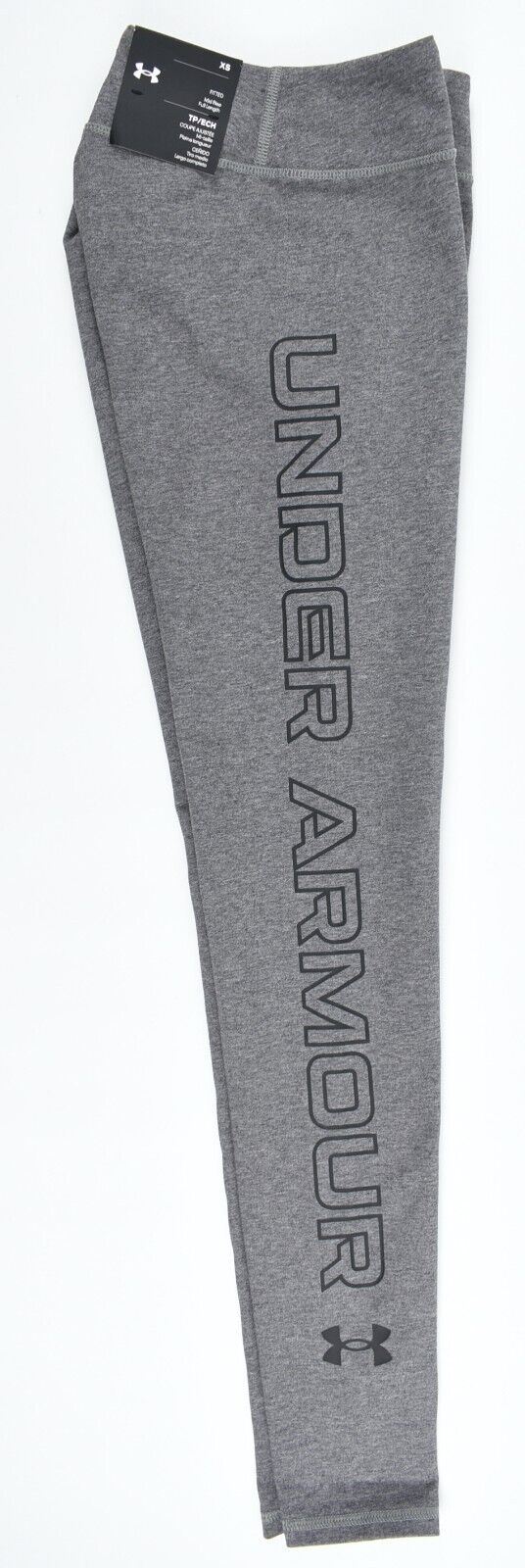 UNDER ARMOUR Women's Mid Rise Full Length Leggings, Grey, size XS /UK 8