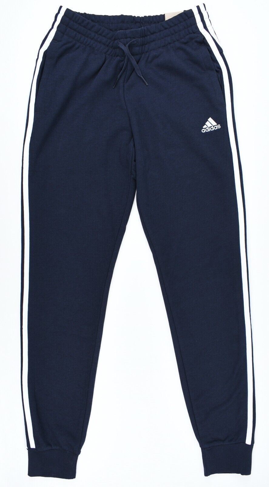 ADIDAS Women's Slim Leg Cuffed Joggers, Crew Navy Blue, size XS (UK 4-6)