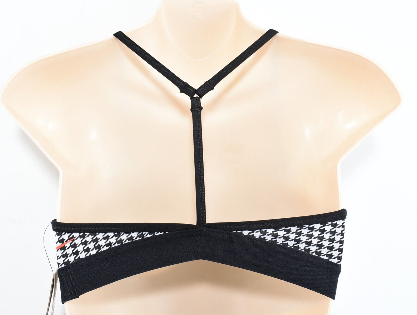 NIKE Women's ICON CLASH Women's Sports Bra, Black/Houndstooth, size M /UK 12