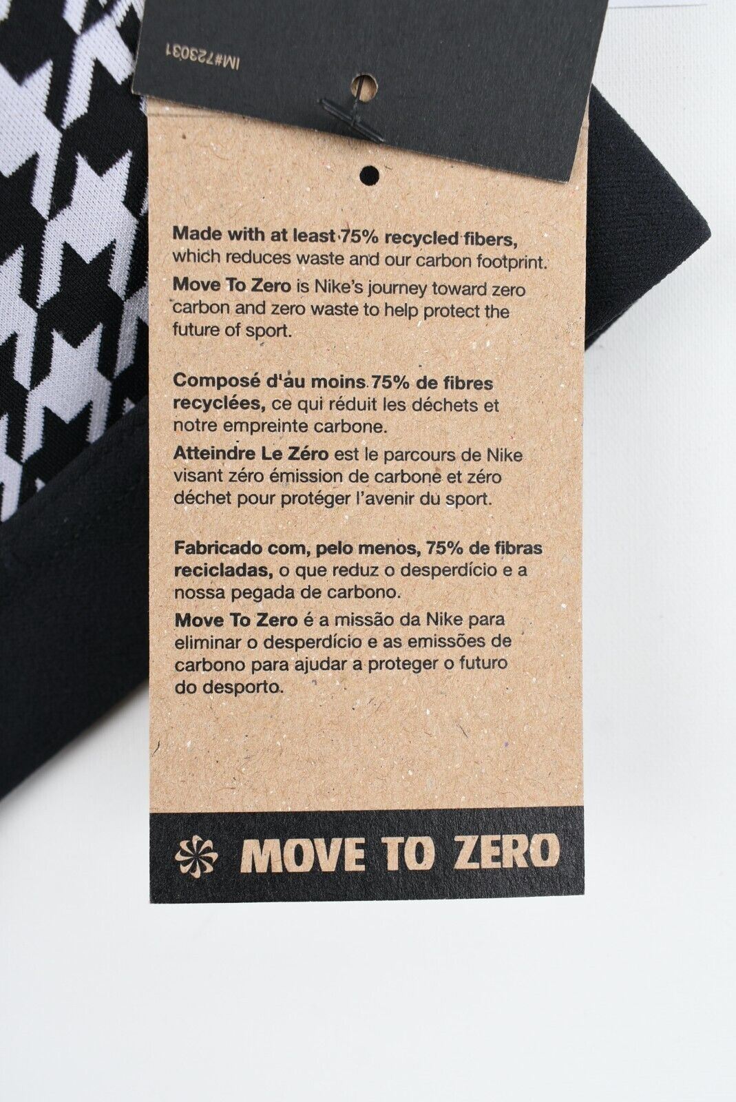 NIKE Women's ICON CLASH Women's Sports Bra, Black/Houndstooth, size M /UK 12