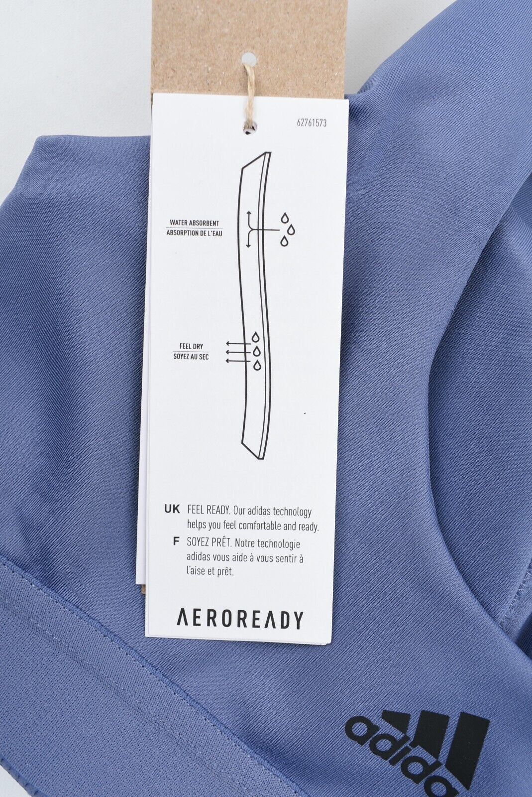 ADIDAS Women's DON'T RESIST 3-Stripe Sports Bra, Violet Purple, size S /UK 8-10