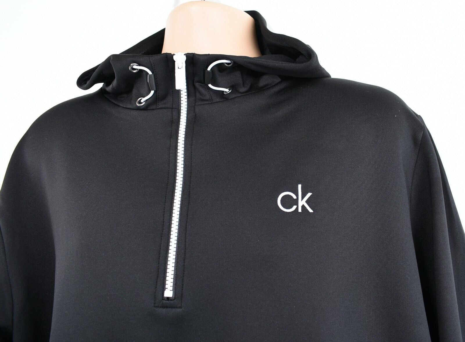 CALVIN KLEIN GOLF Men's Hoodie Sweatshirt, CHILL FORCE, Black, size 2XL