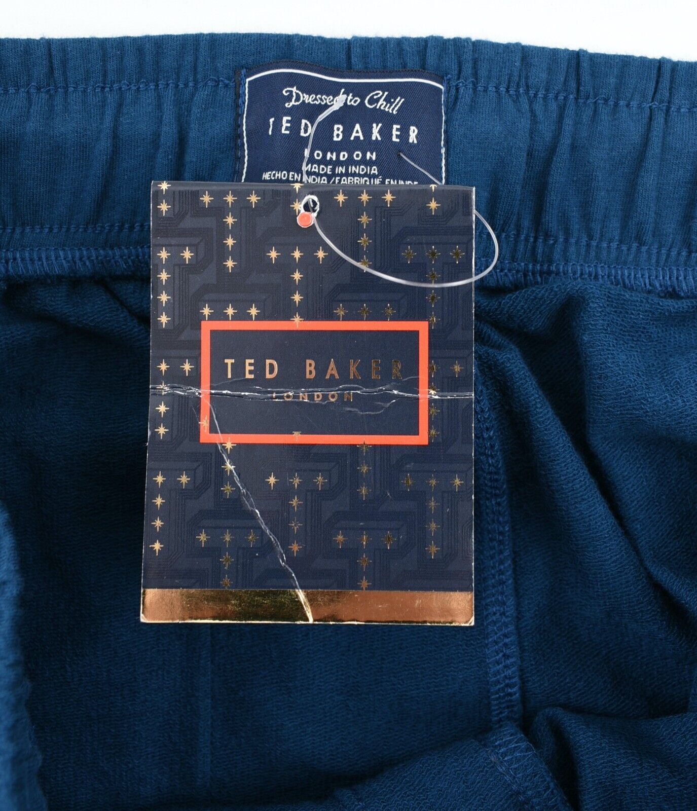 TED BAKER Men's French Terry Joggers, Lounge Pants, Gibralter Blue Ted size 3 /M