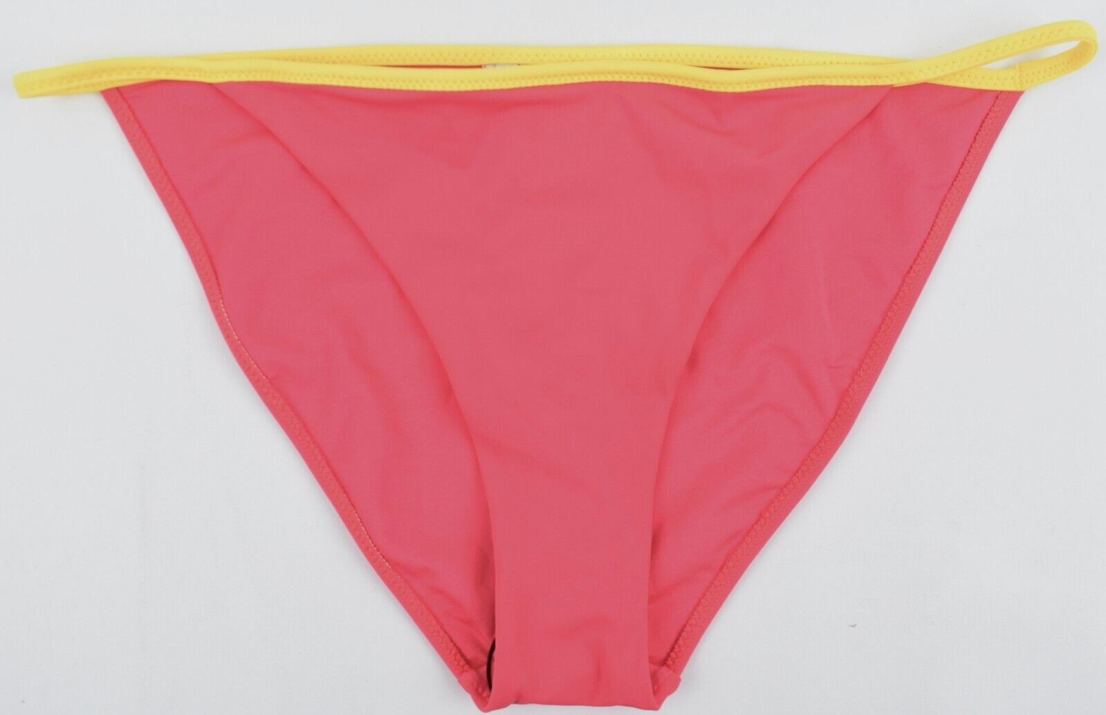 TOMMY HILFIGER Swimwear: Women's Bikini Bottoms, Laser Pink /Yellow, size L /14