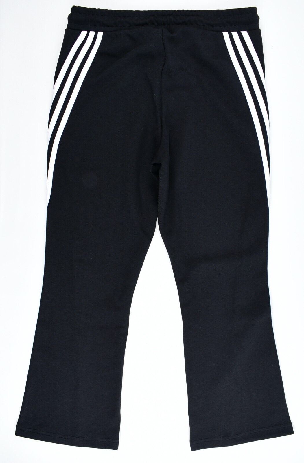 ADIDAS Women's FUTURE ICONS Cropped Flared Joggers, Black, size S /UK 8-10