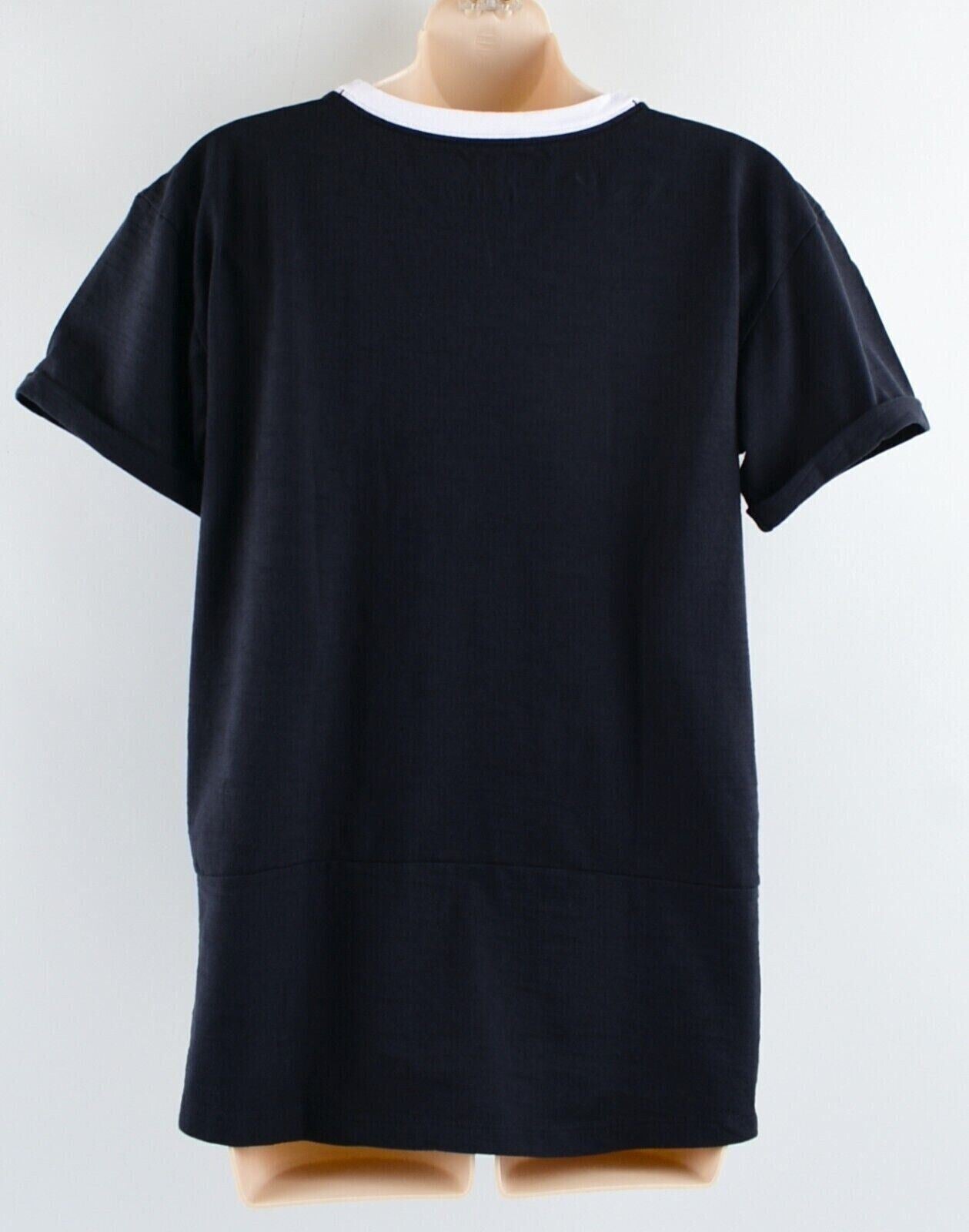 UNDER ARMOUR Women's Charged Cotton Tee, T-shirt, Black/White, size L -UK 14
