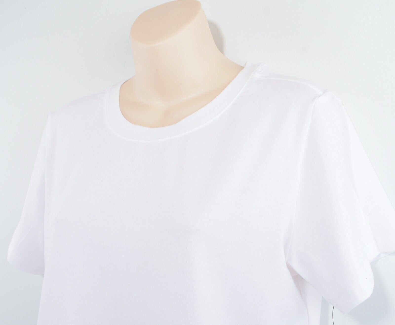 CALVIN KLEIN Women's ICON Logo Lounging / Pyjama T-shirt Top, White, size S