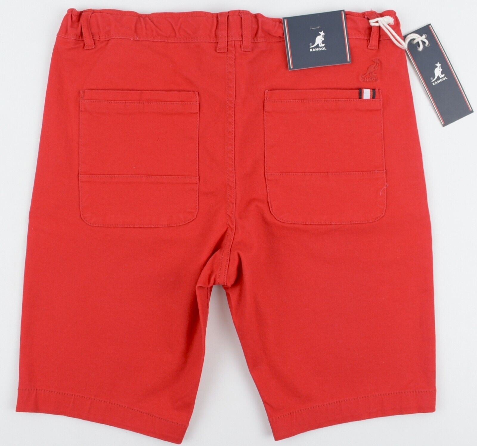 KANGOL Boys' Kids' Chino Shorts, Red, size 13 years