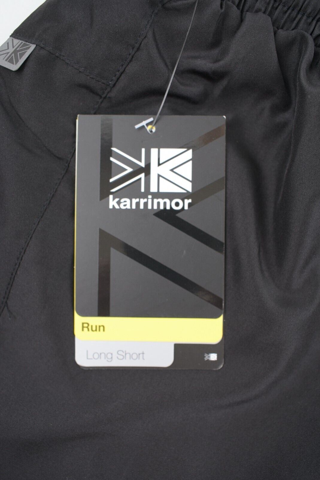 KARRIMOR Mens Longer Running Shorts /Gym /Workout, Black, size SMALL