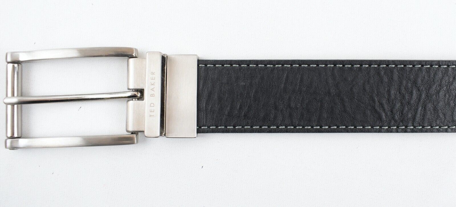 TED BAKER Mens PECKAM Genuine Leather Reversible Belt, Black/Brown size 32