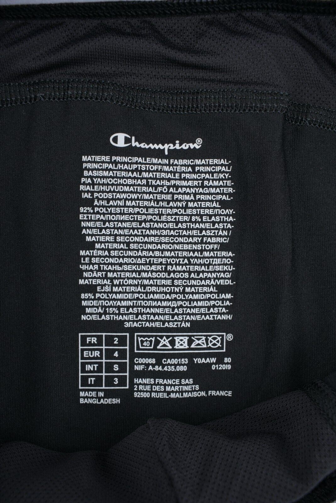 CHAMPION Mens Performance Cool Air Microfibre Boxer, Black, size SMALL