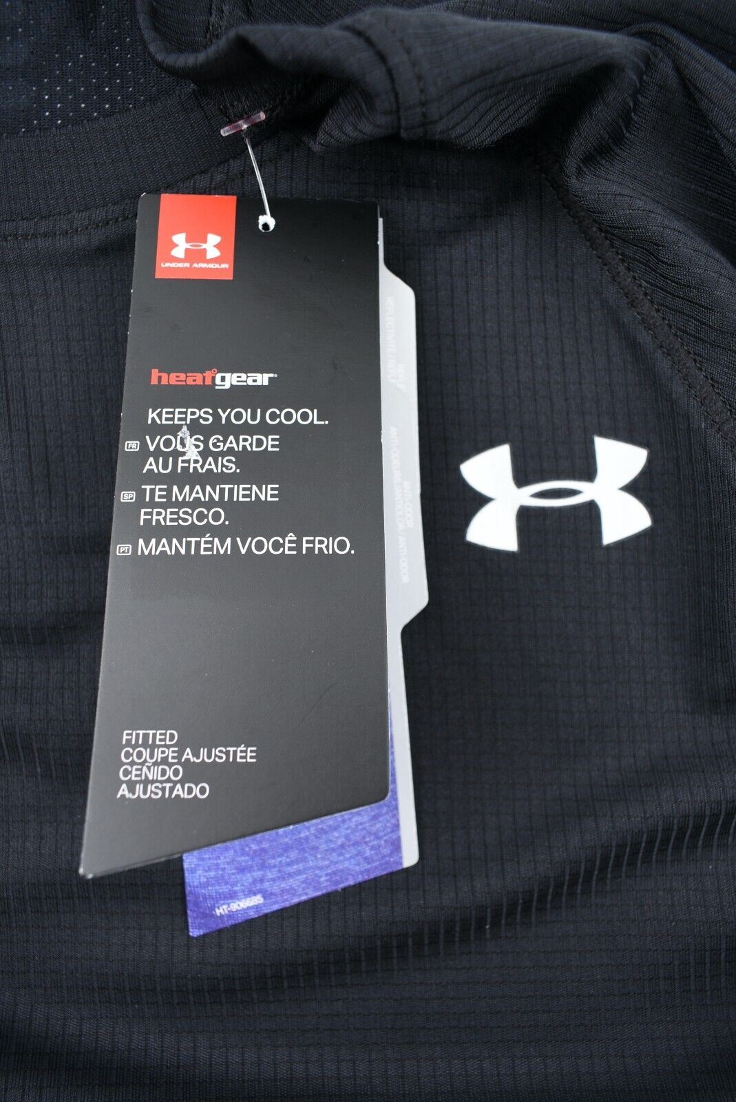 UNDER ARMOUR Womens Speed Stride Workout Gym T-shirt, Black, size S /UK 10