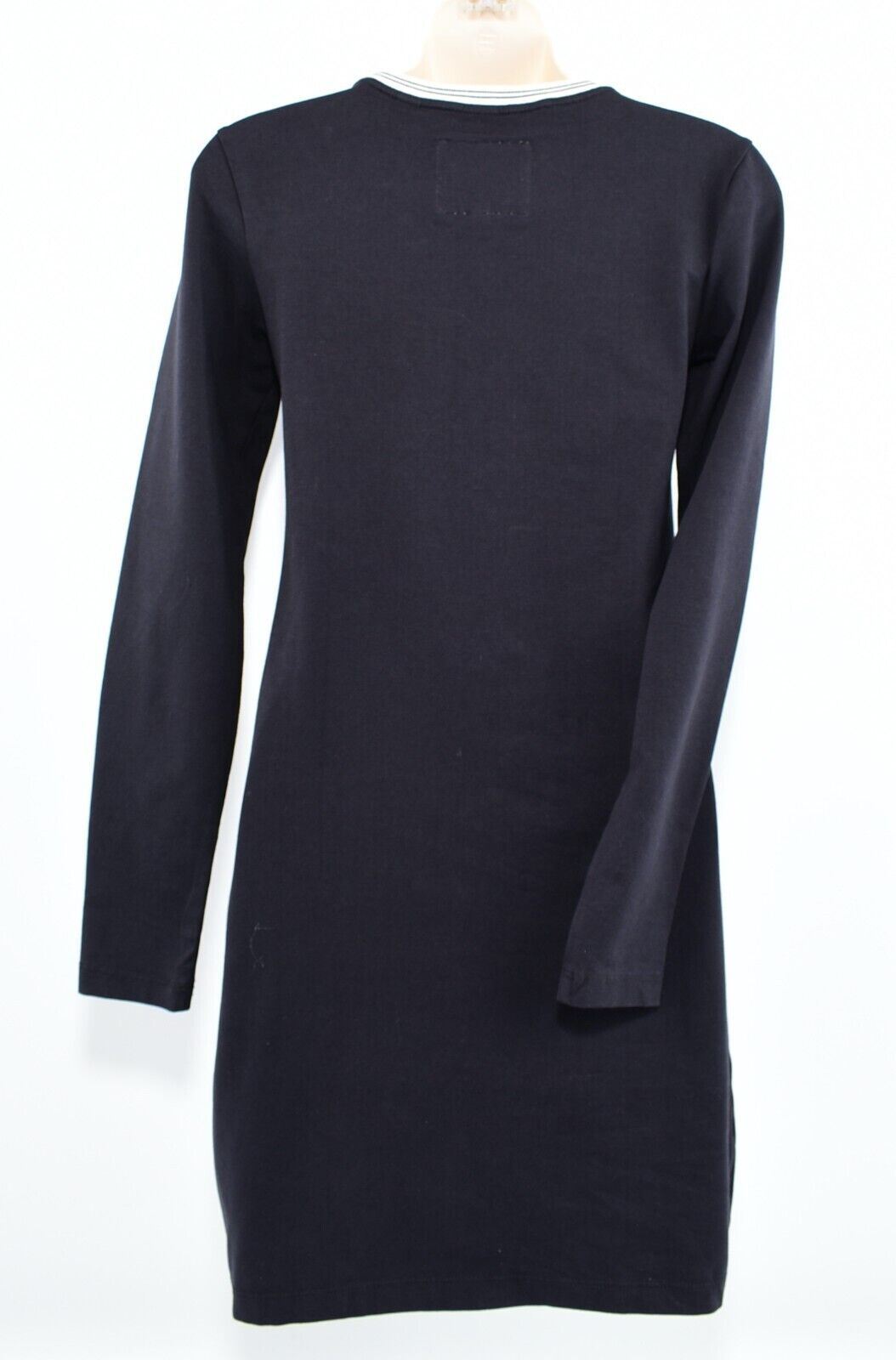 JACK WILLS Womens Capstaff Long Sleeve Jersey T-shirt Dress, Navy Blue size UK 8