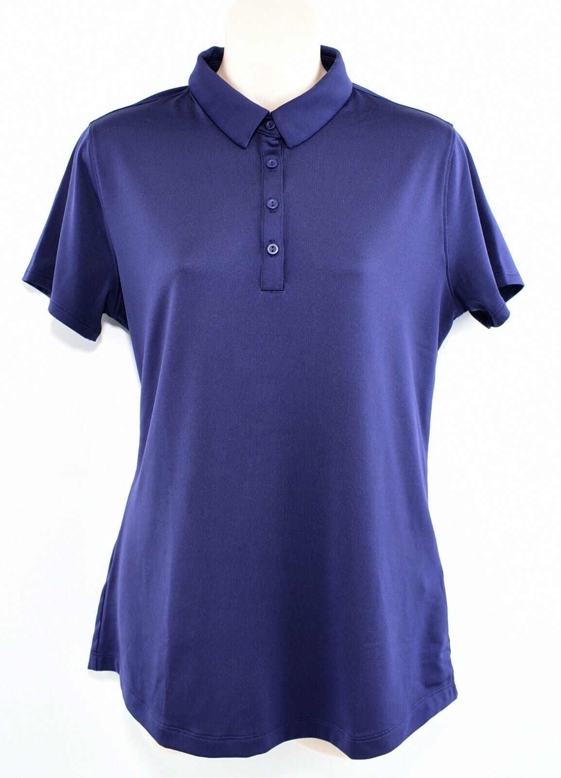 UNDER ARMOUR Womens ZINGER Polo Shirt, Fitted Style, Navy Blue, size M /UK 12
