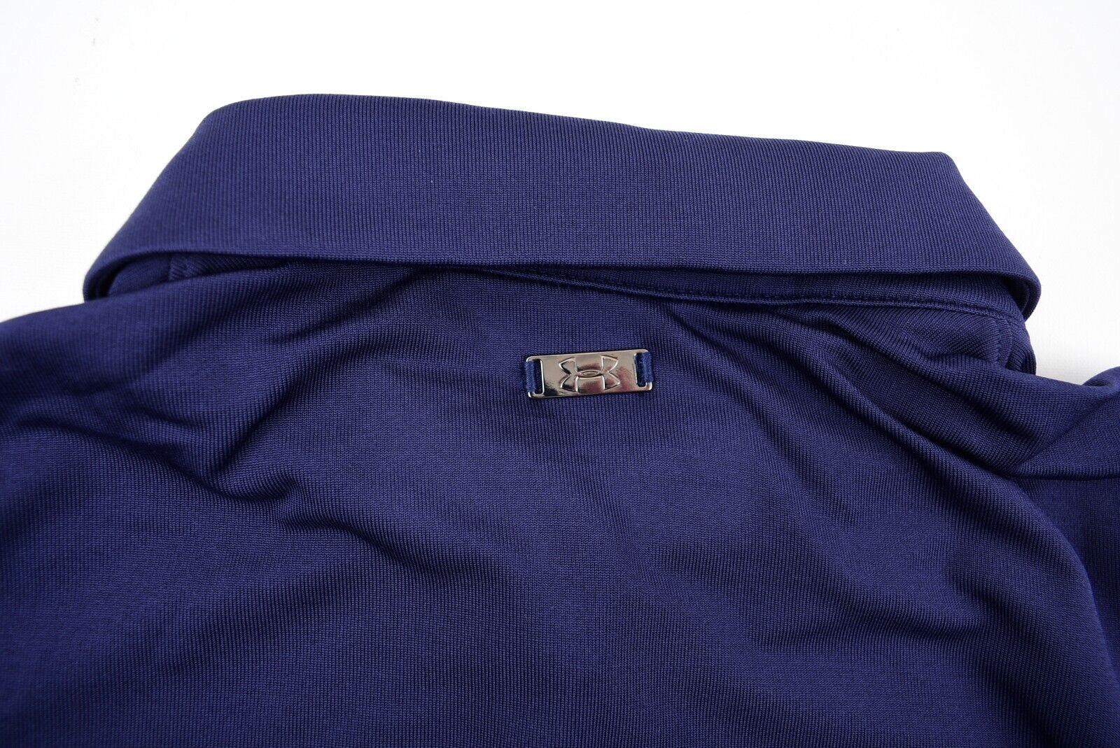 UNDER ARMOUR Womens ZINGER Polo Shirt, Fitted Style, Navy Blue, size M /UK 12