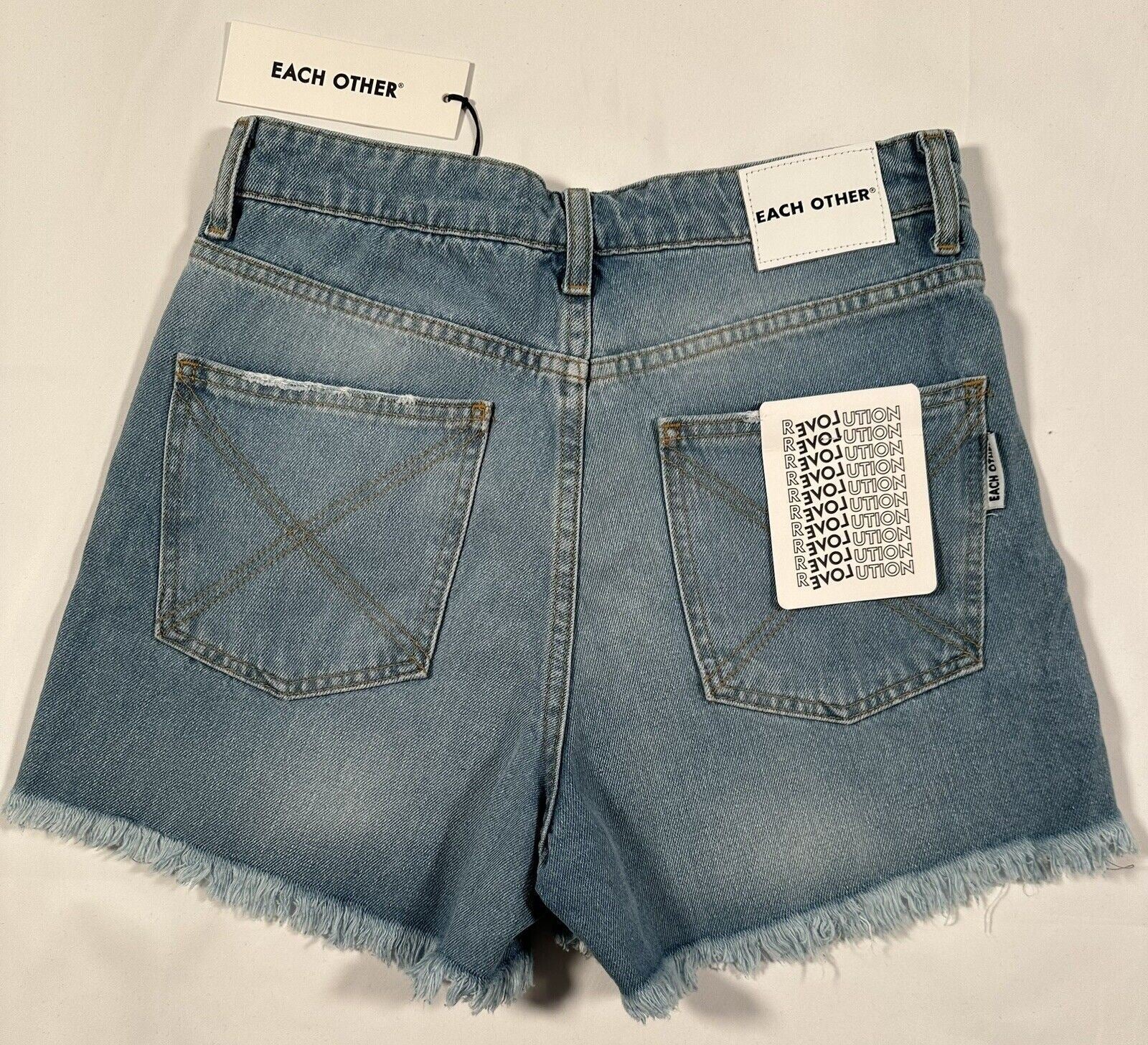 EACH OTHER Women's Blue Denim Shorts Size UK Small