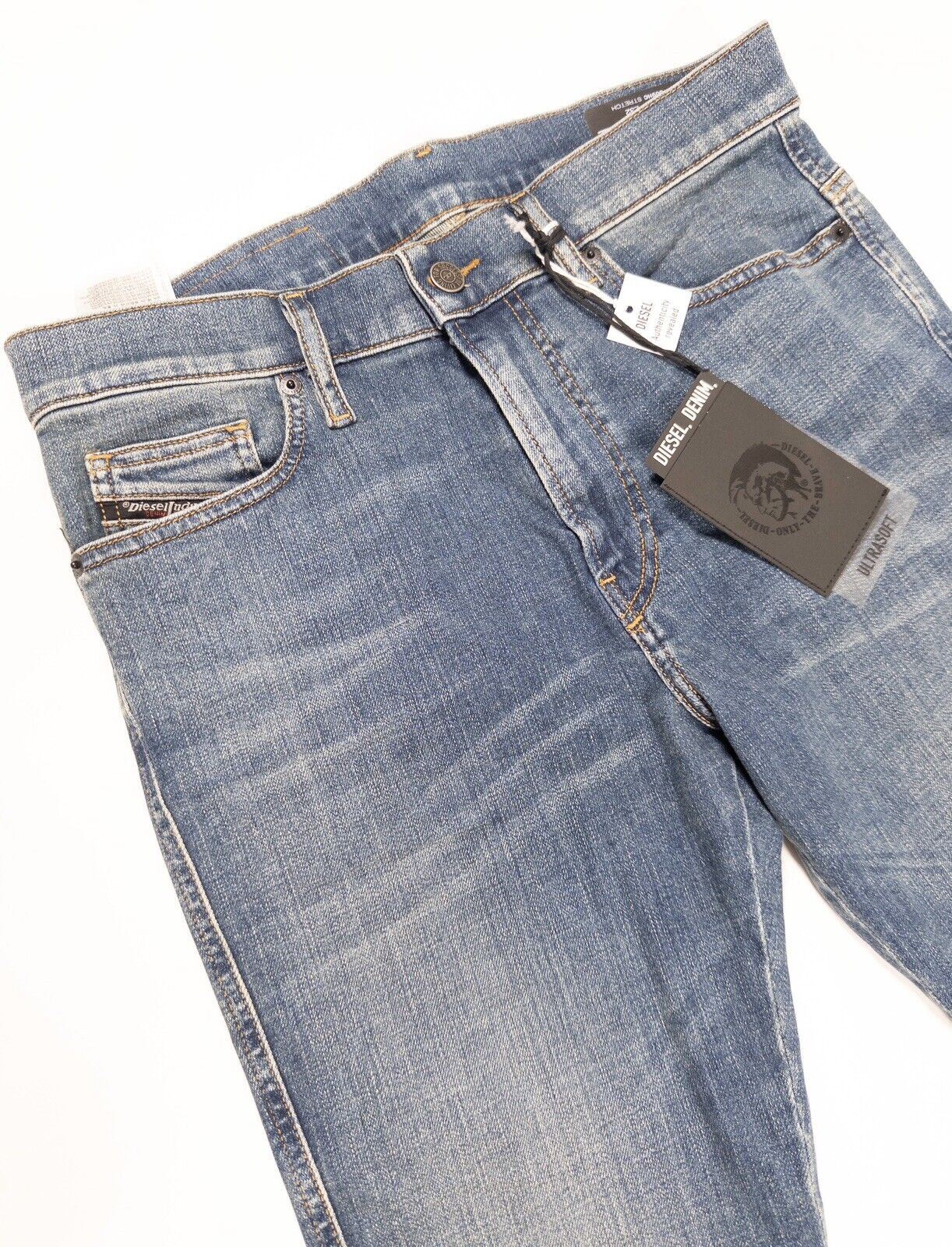 DIESEL Men's Denim Blue Jeans Skinny Size UK W 30 L 32