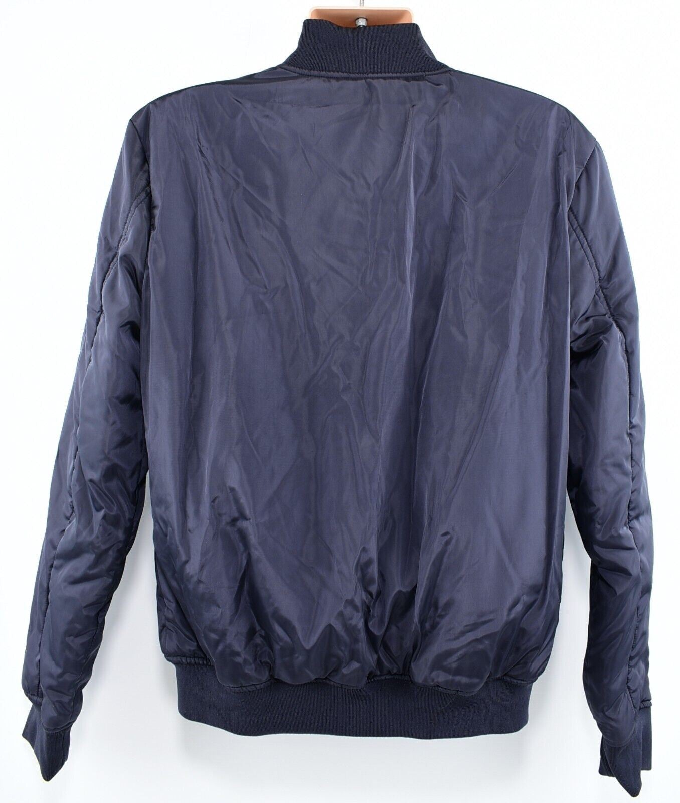 AVX Mens Aviator Bomber Jacket, Navy Blue, size L