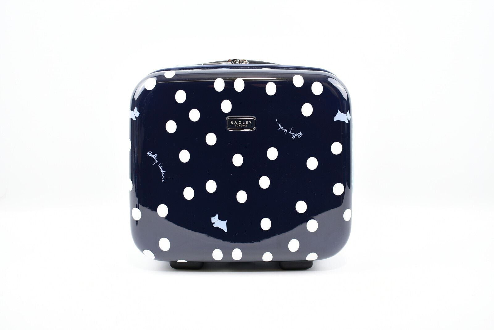 Radley Navy Dog Polka Dot Vanity Case Luggage