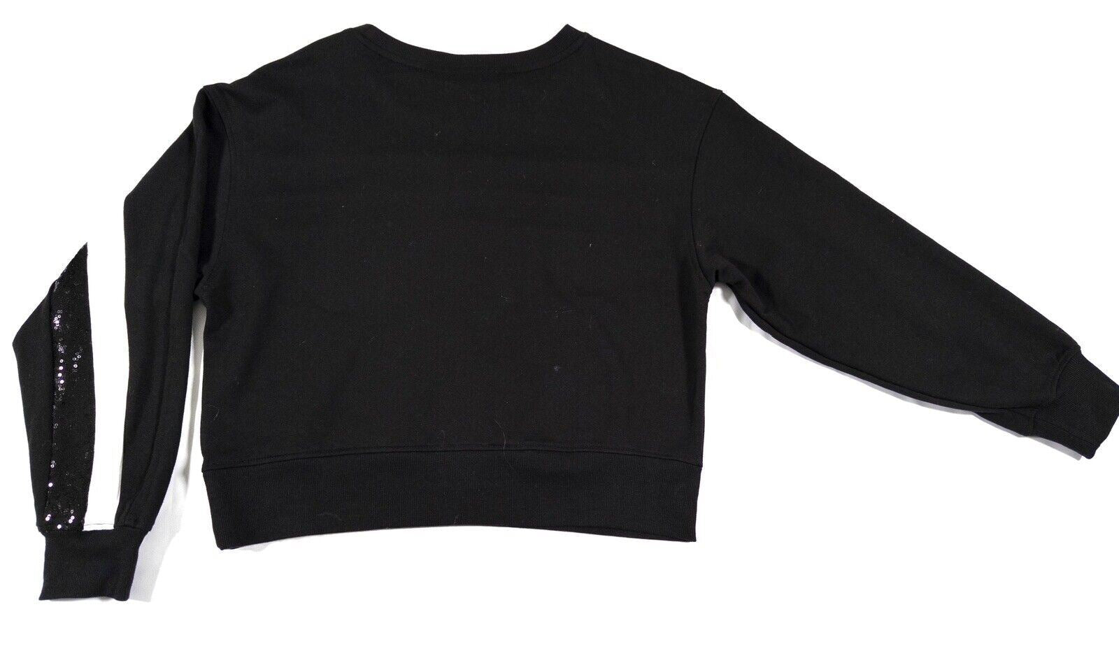 DKNY Women's Sweatshirt Jumper Size UK Large Black and White