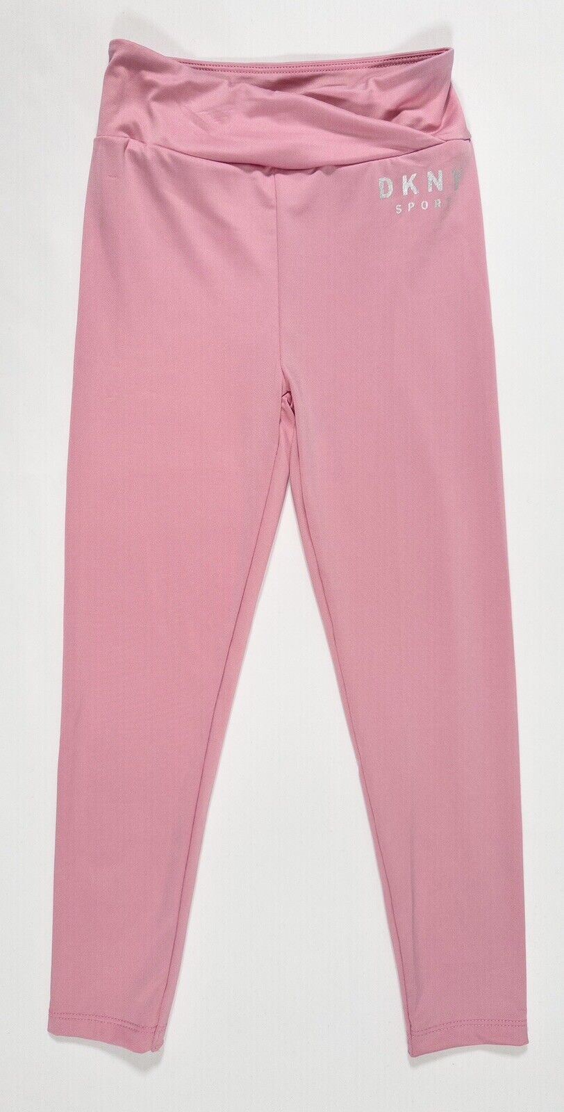 DKNY SPORT Kids Girls Pink Leggings Pink Size UK 5-6 Years