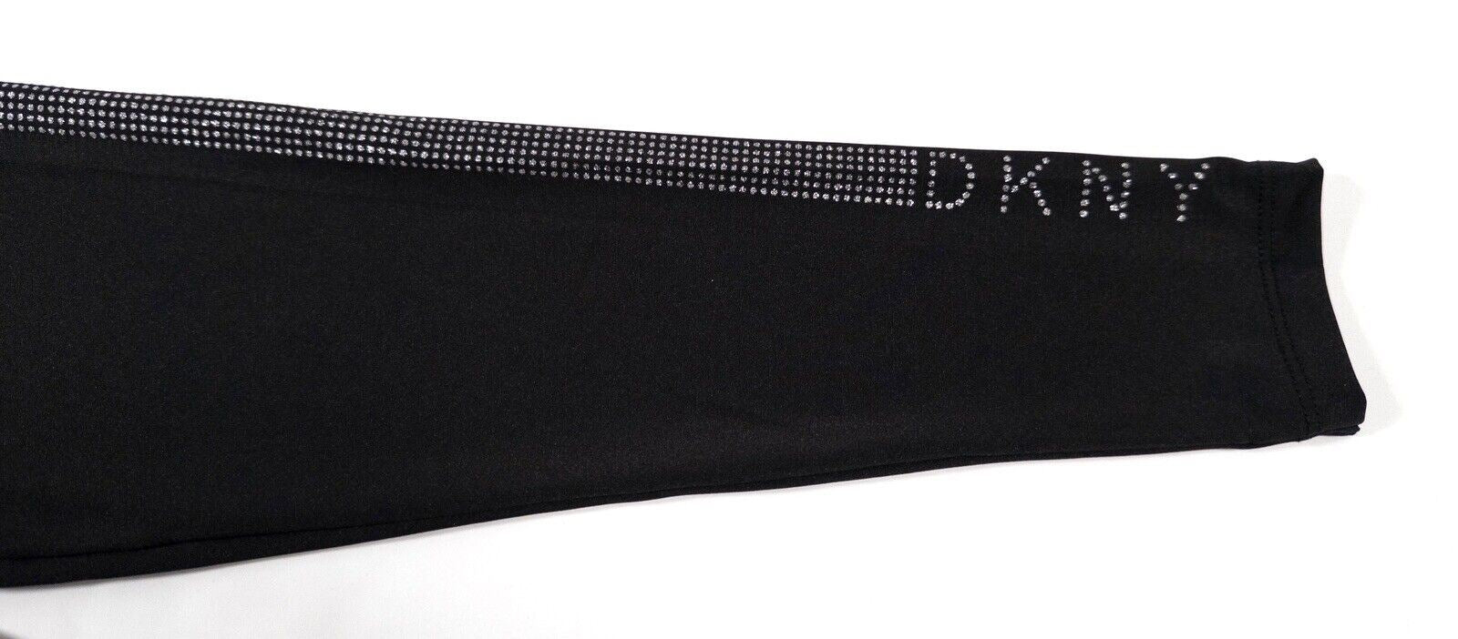 DKNY SPORT Kids Girls Leggings Black Size UK 5-6 Years