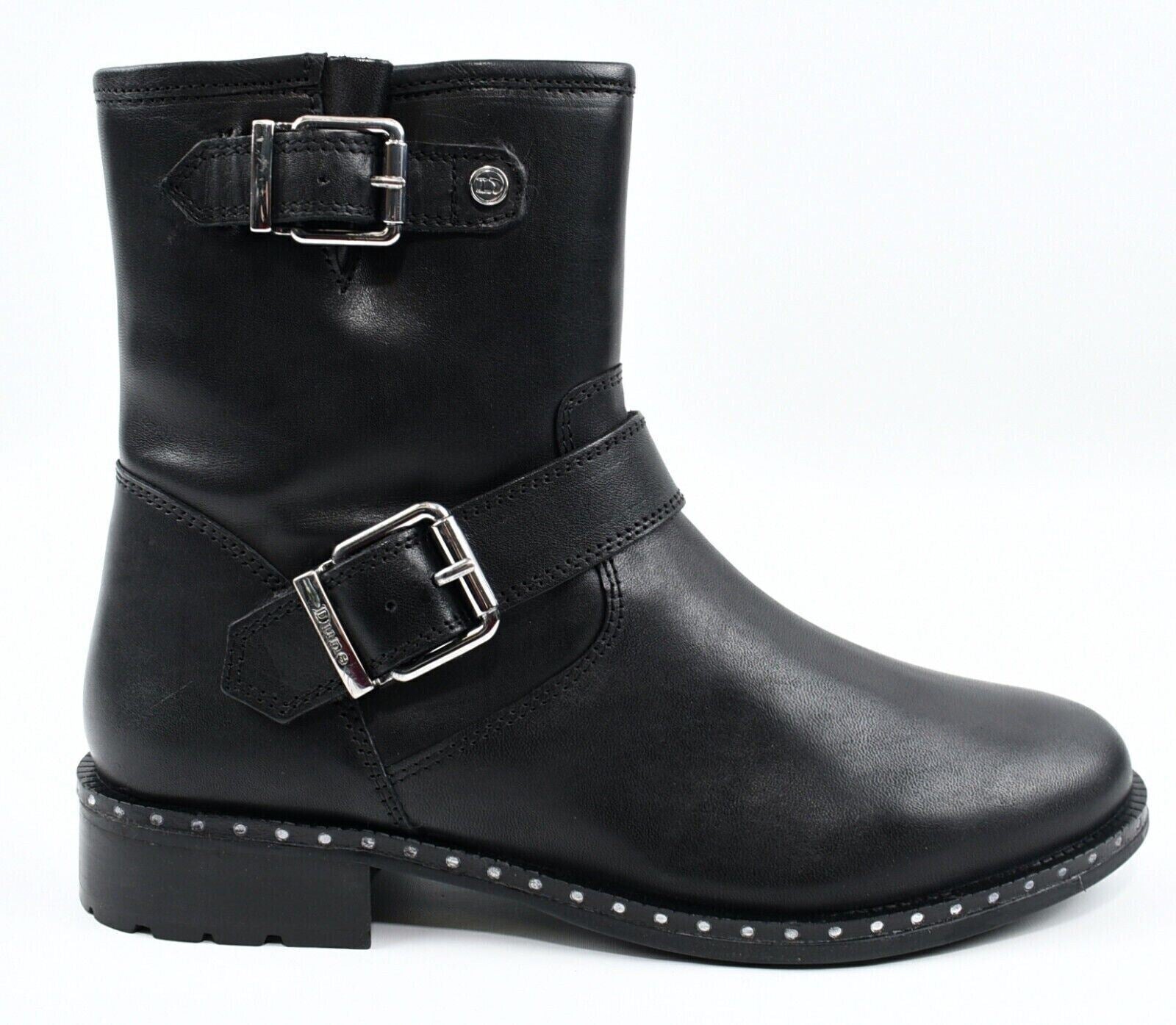 DUNE Women's RIKER 2 Boots, Genuine Leather, Black, size UK 4 /EU 37